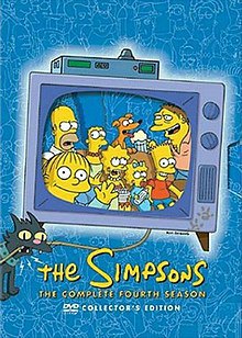 The Simpsons Complete Fourth Season DVD box