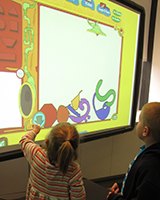 Cat in the Hat on an interactive whiteboard