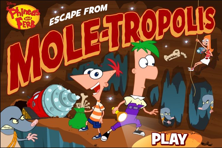 Escape From Mole-tropolis title screen