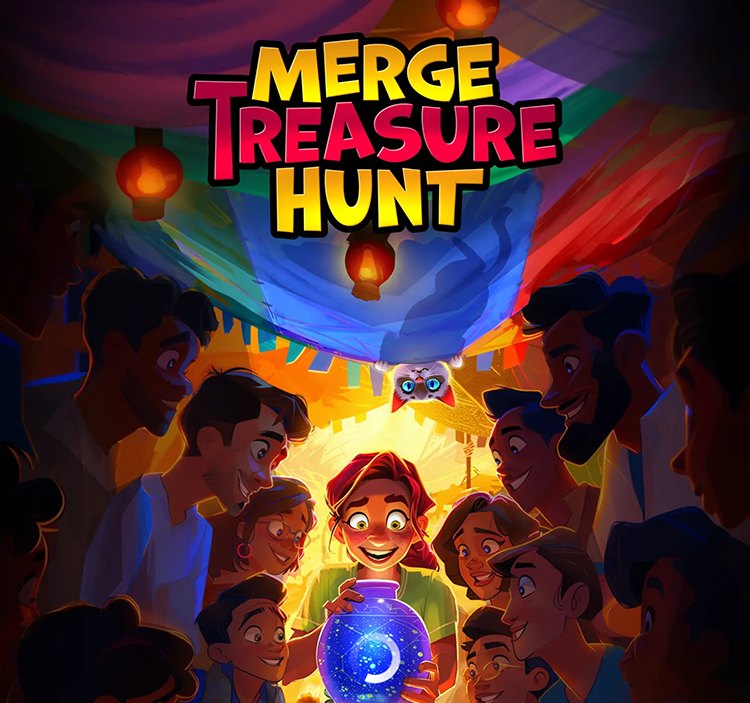 Merge Treasure Hunt title screen