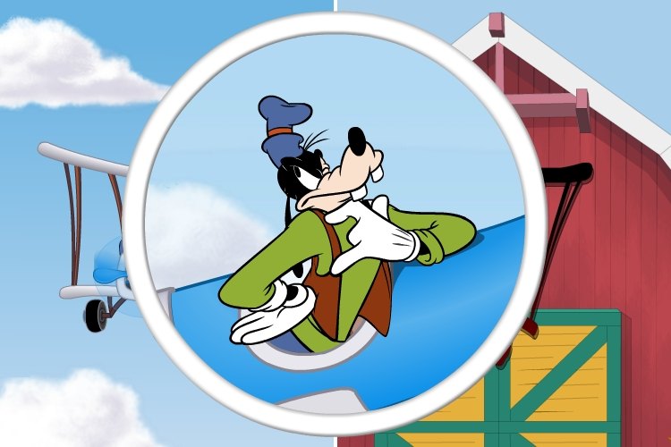 Goofy in flight